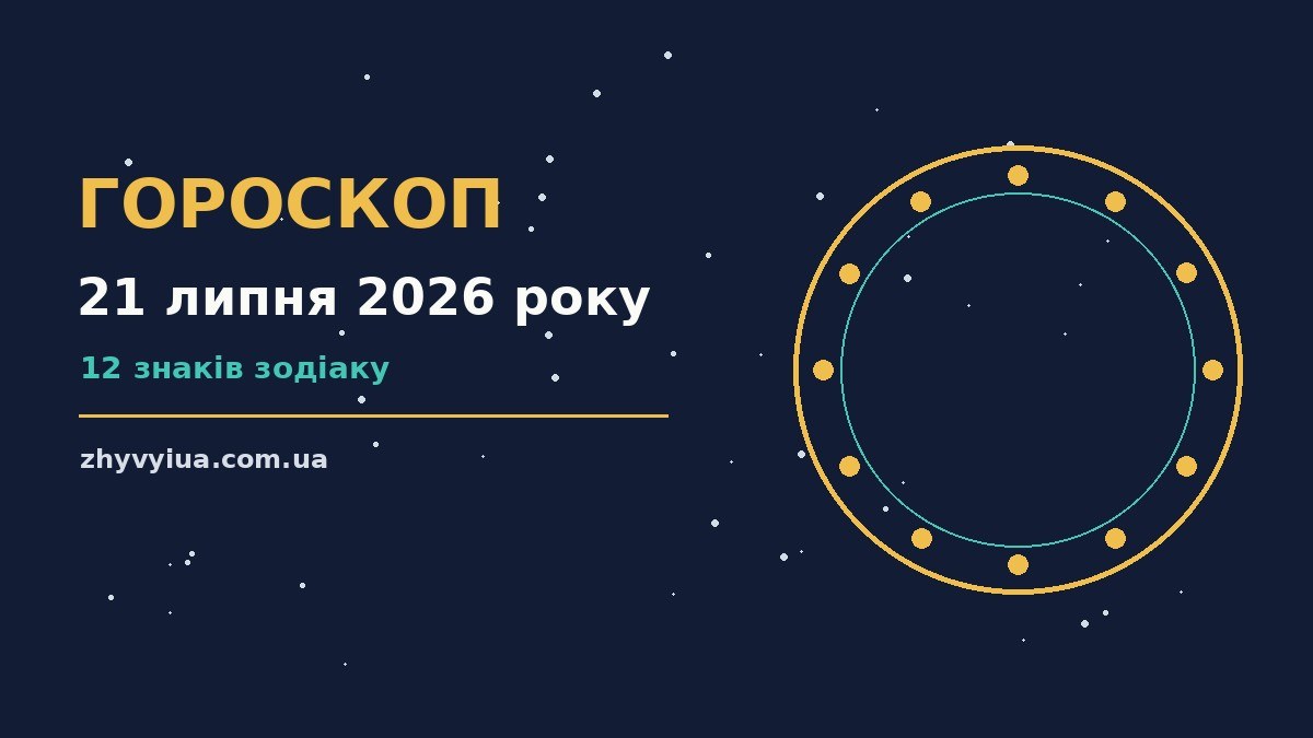 Гороскоп на 21 липня 2026 року: час рішень для всіх знаків для роботи, дому й кохання