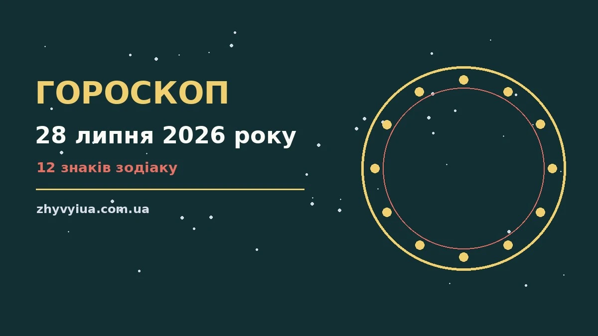 Гороскоп на 28 липня 2026 року: час рішень для всіх знаків для роботи, дому й кохання
