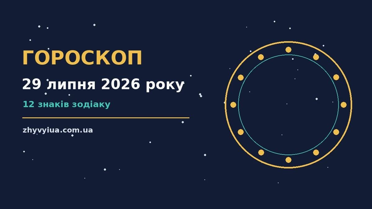 Гороскоп на 29 липня 2026 року: час рішень для всіх знаків для роботи, дому й кохання