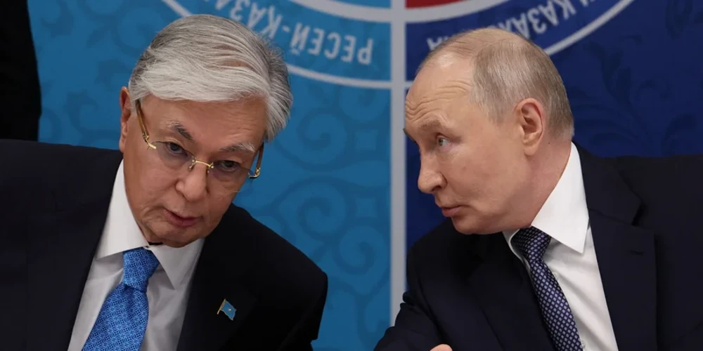 Путін і Токаєв під час зустрічі в Омську 25 липня