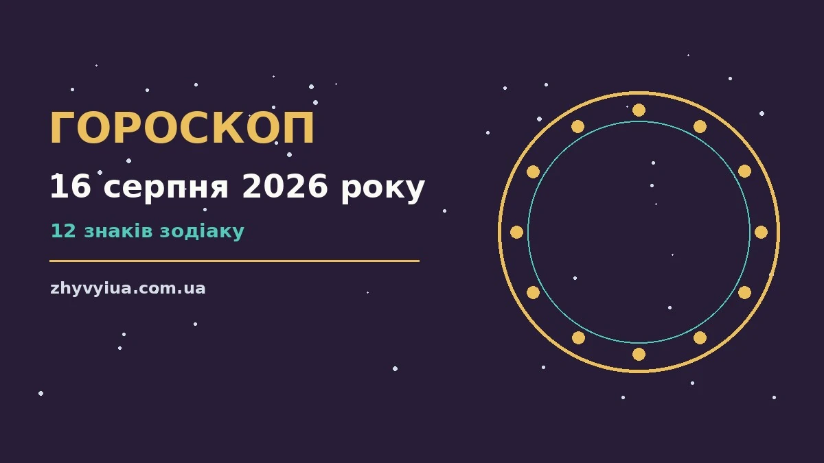 Гороскоп на 16 серпня 2026 року: час рішень для всіх знаків для роботи, дому й кохання