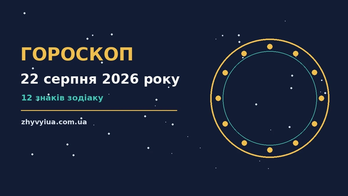 Гороскоп на 22 серпня 2026 року: час рішень для всіх знаків для роботи, дому й кохання
