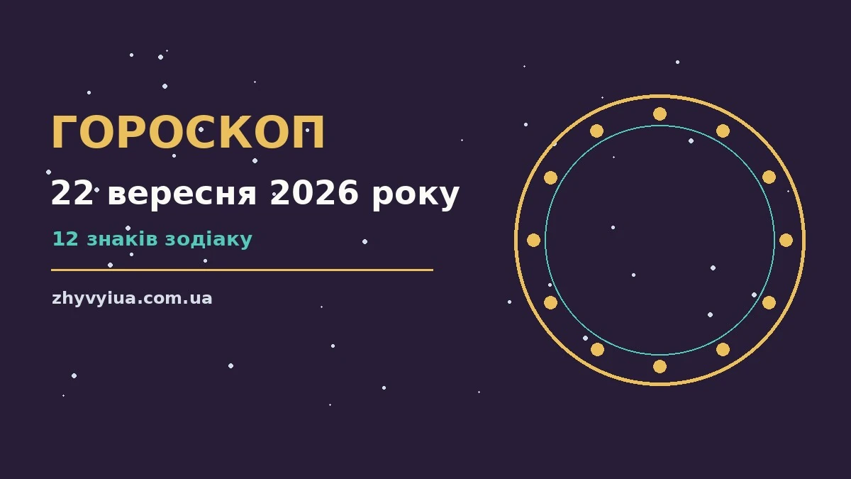 Гороскоп на 22 вересня 2026 року: затишна святкова свічка, кавовий блокнот і знаки зодіаку на дерев'яному столі